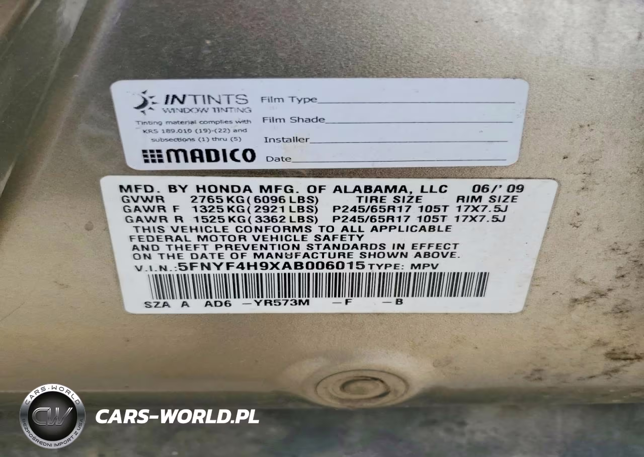 2010 Honda Pilot Touring VIN:5FNYF4H9XAB006015 - 13