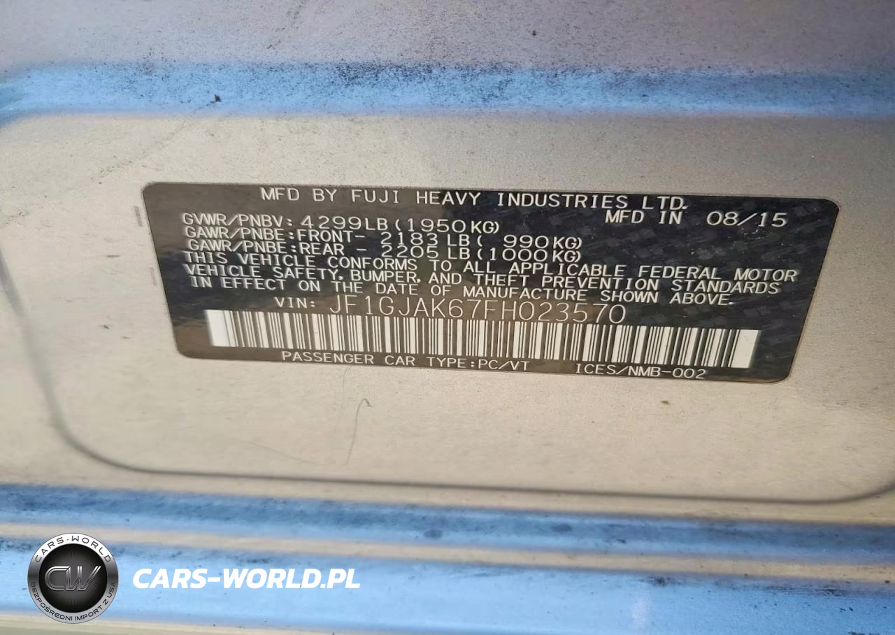 2015 Subaru Impreza Premium Plus VIN:JF1GJAK67FH023570 - 13