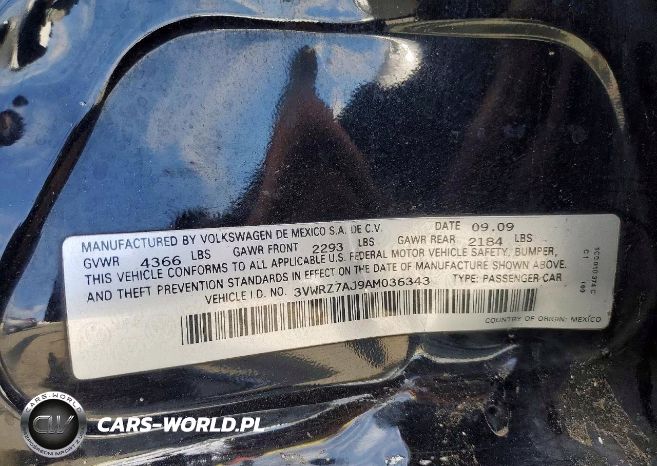 2010 Volkswagen Jetta Se VIN:3VWRZ7AJ9AM036343 - 12