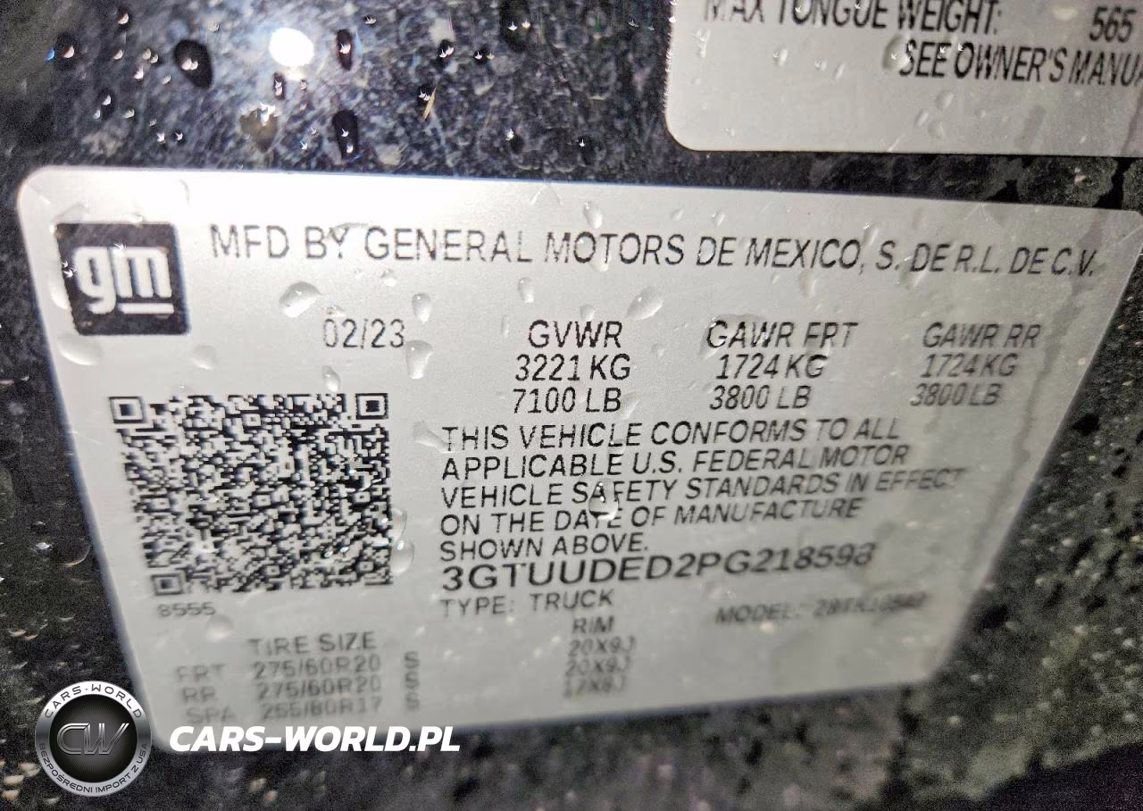 2023 GMC Sierra K1500 Slt VIN:3GTUUDED2PG218598 - 12