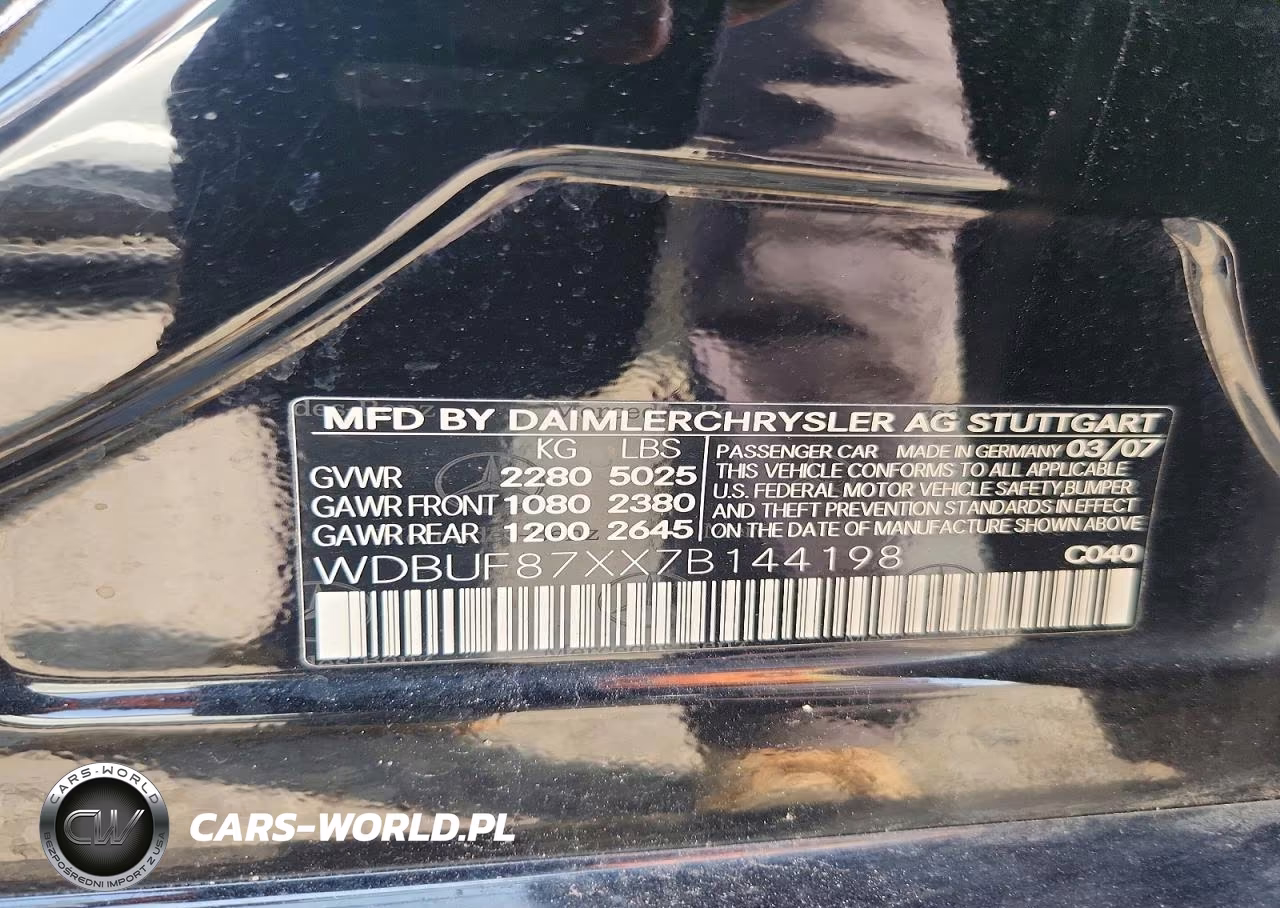 2007 Mercedes-Benz E 350 4Matic VIN:WDBUF87XX7B144198 - 12