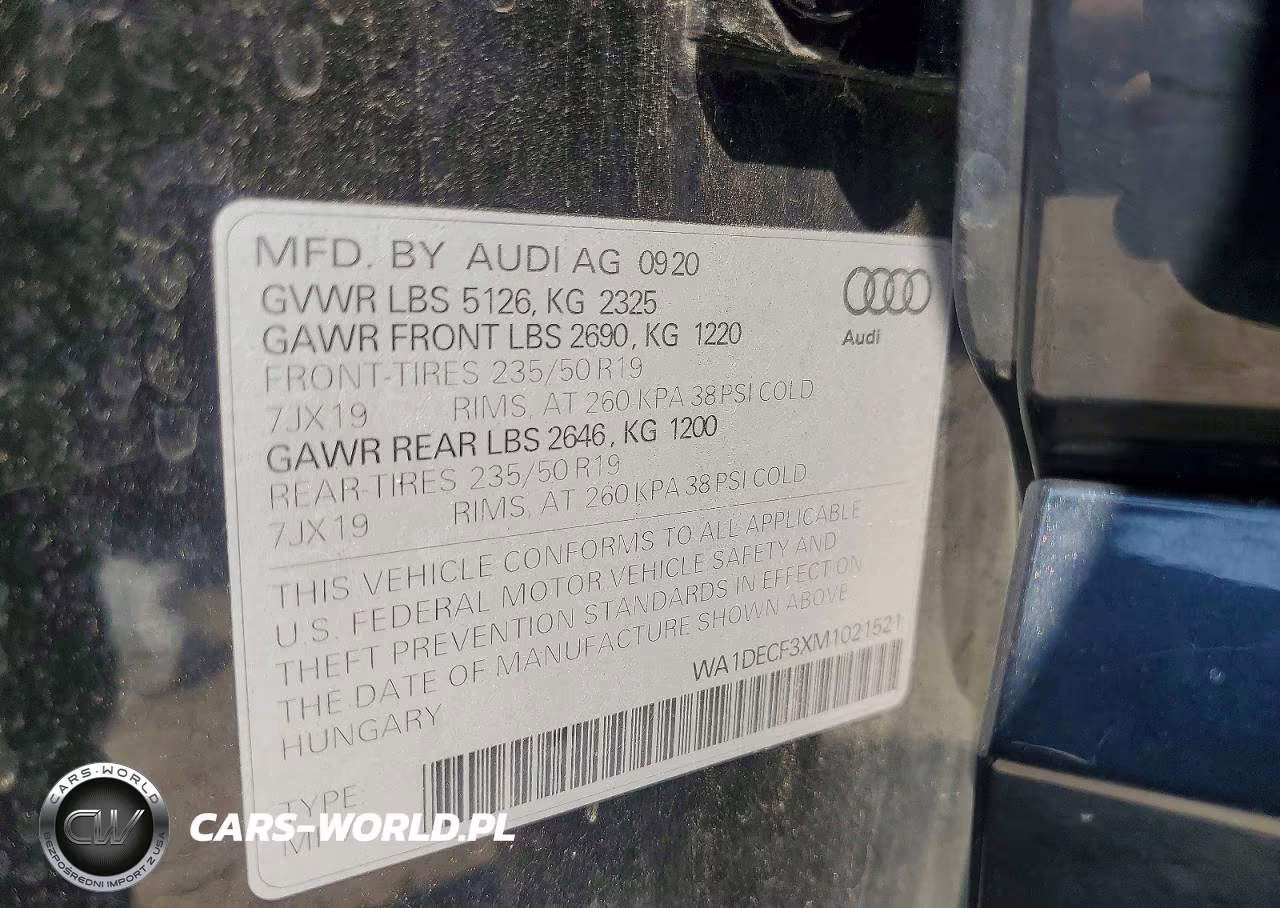 2021 Audi Q3 Premium S Line 45 VIN:WA1DECF3XM1021521 - 12