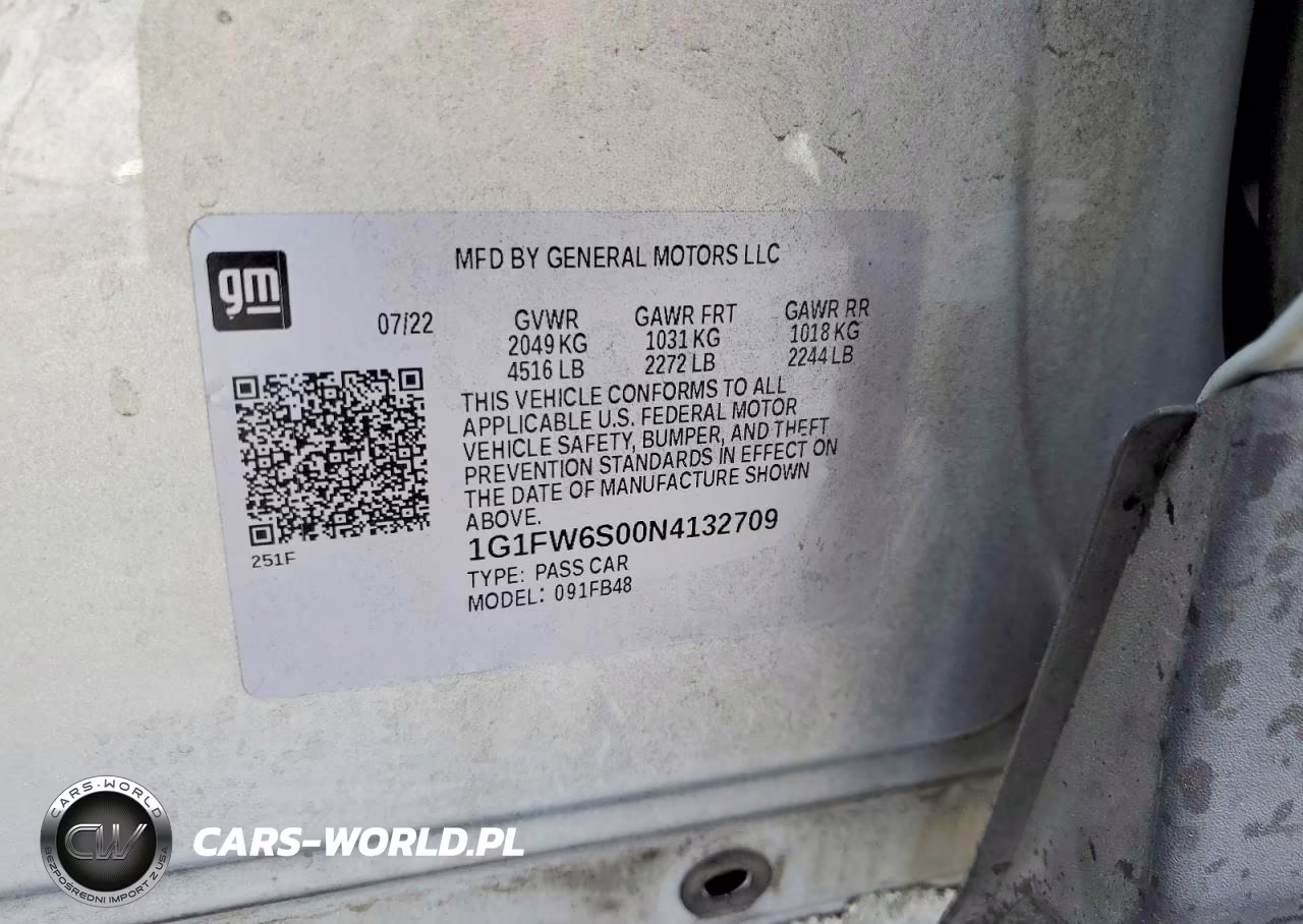 2022 Chevrolet Bolt Ev 1Lt VIN:1G1FW6S00N4132709 - 12