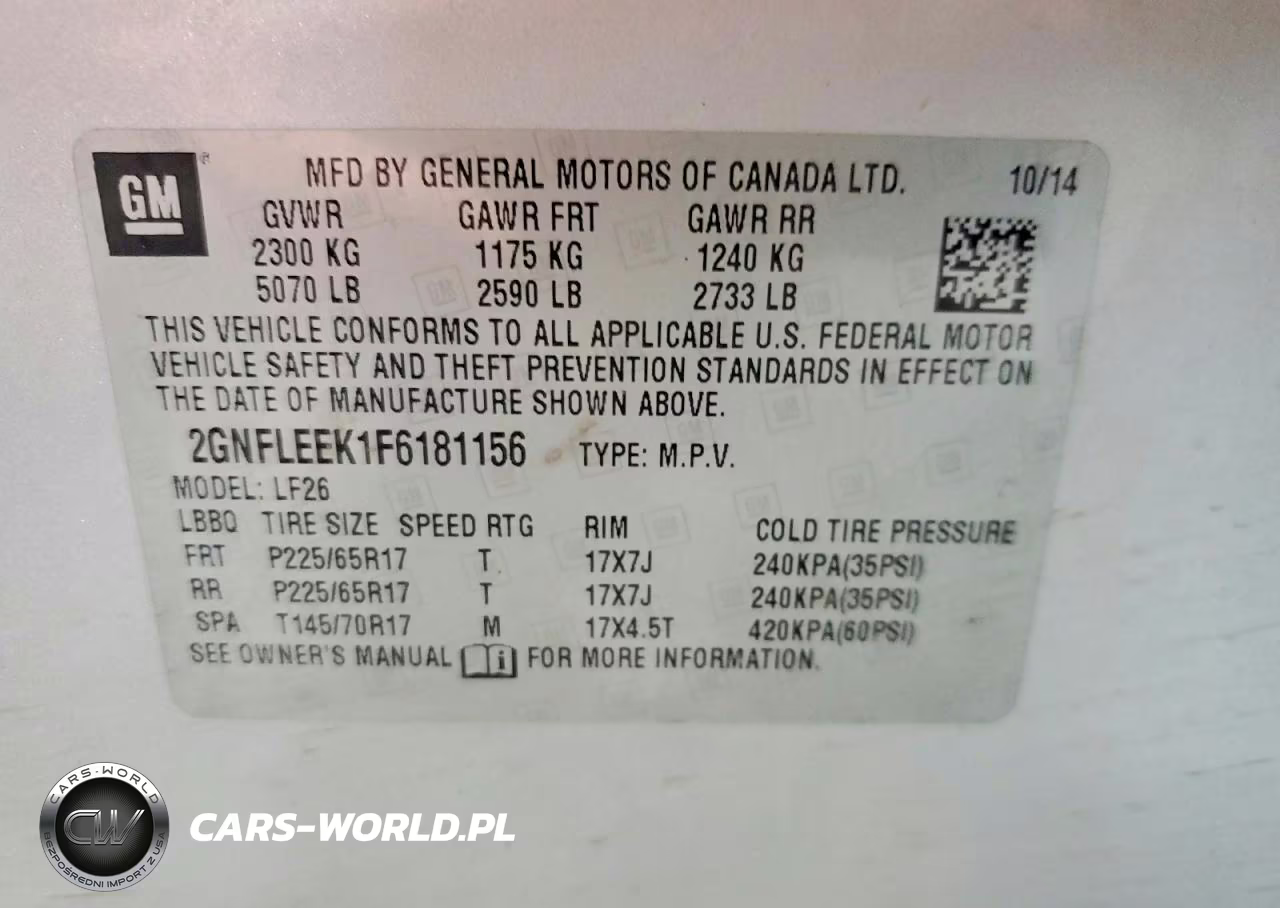 2015 Chevrolet Equinox Ls VIN:2GNFLEEK1F6181156 - 13