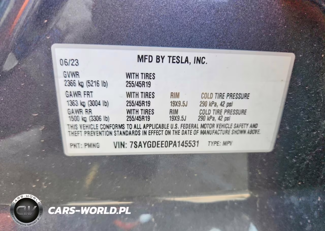 2023 Tesla Model Y VIN:7SAYGDEE0PA145531 - 13