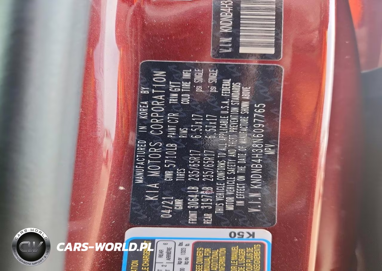 2022 Kia Carnival Lx VIN:KNDNB4H38N6097765 - 13