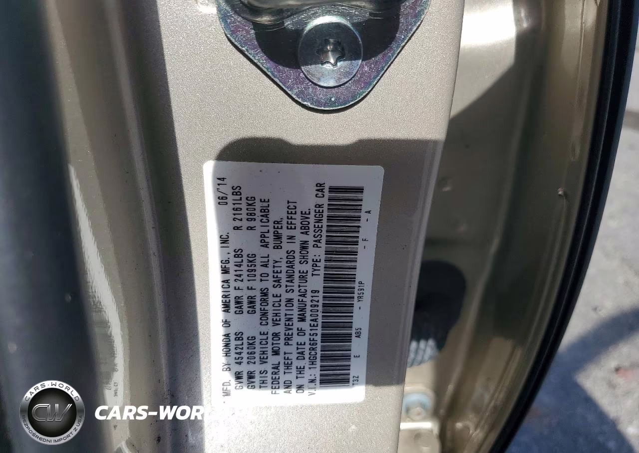 2014 Honda Accord Hybrid Exl VIN:1HGCR6F51EA009219 - 12