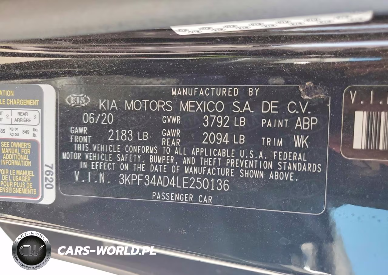 2020 Kia Forte Gt Line VIN:3KPF34AD4LE250136 - 13