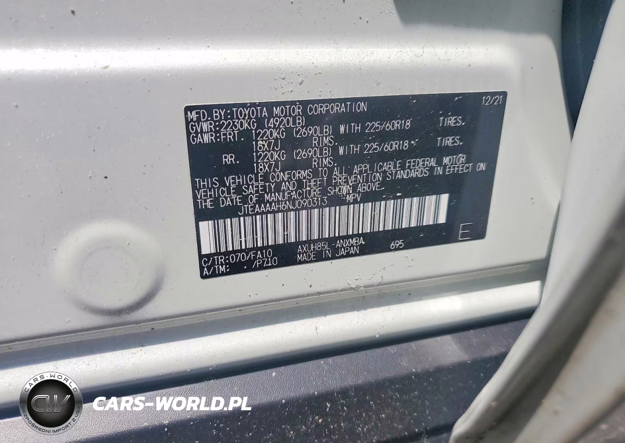 2022 Toyota Venza Le VIN:JTEAAAAH6NJ090313 - 13