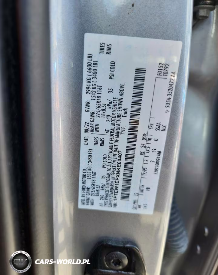 2022 Ford F150 Supercrew VIN:1FTEW1EPXNKE60407 - 12