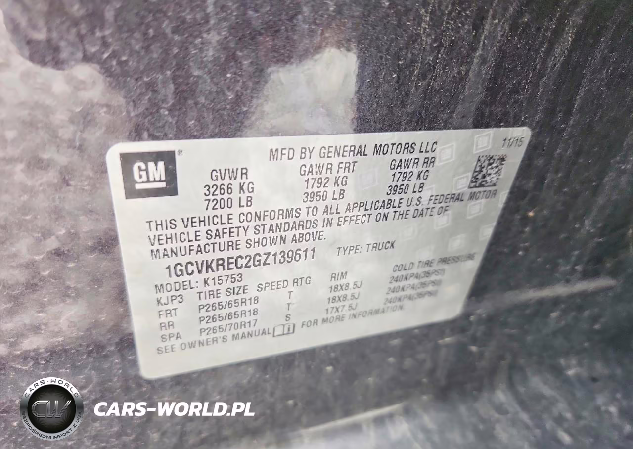 2016 Chevrolet Silverado K1500 Lt VIN:1GCVKREC2GZ139611 - 12