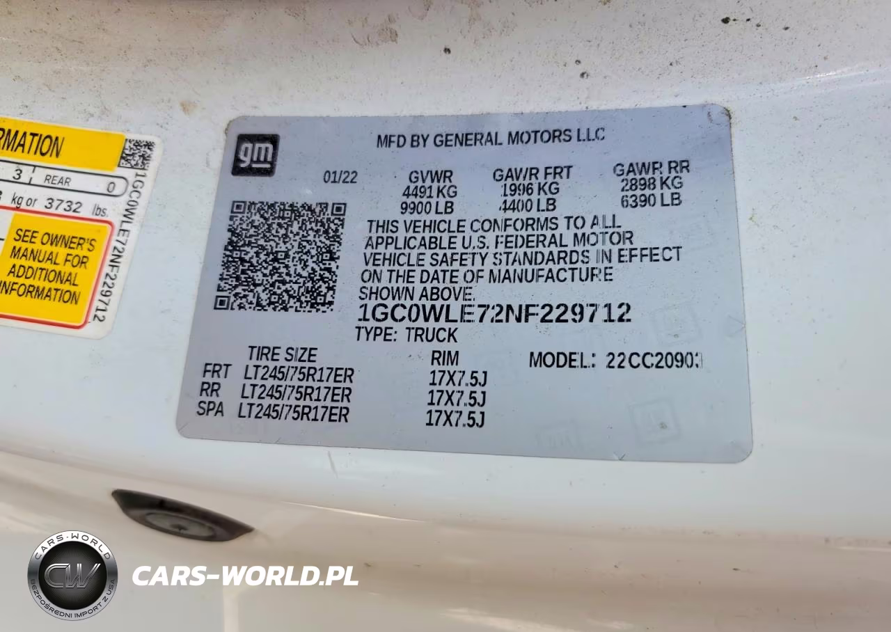 2022 Chevrolet Silverado C2500 Heavy Duty VIN:1GC0WLE72NF229712 - 12