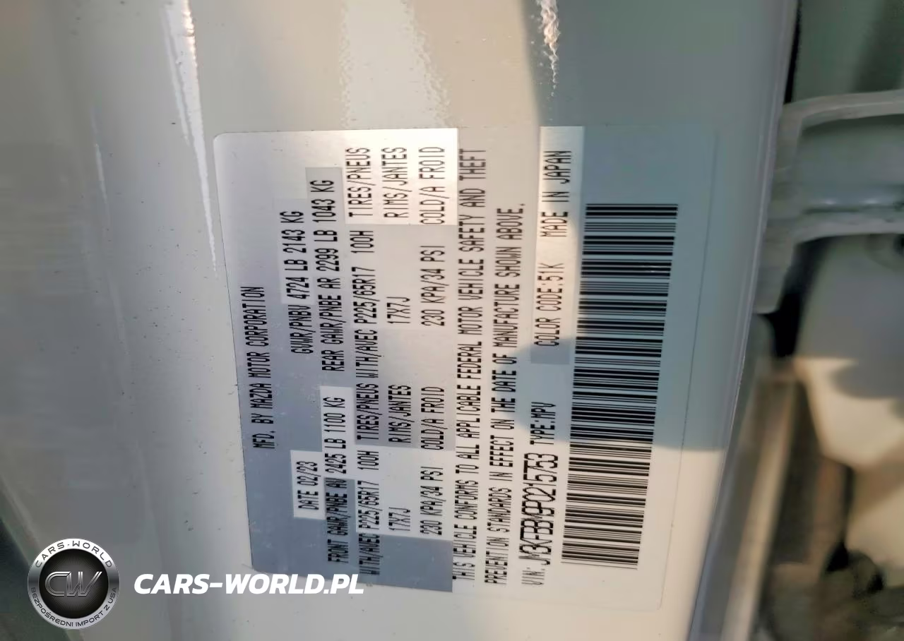2023 Mazda Cx-5 Select VIN:JM3KFBBM9P0215753 - 14