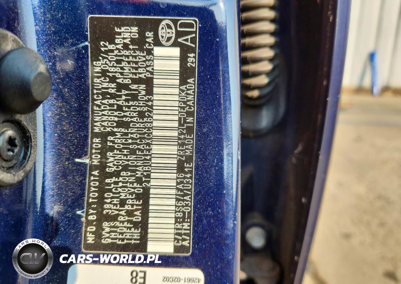 2012 Toyota Corolla L VIN:2T1BU4EEXCC862743 - 12