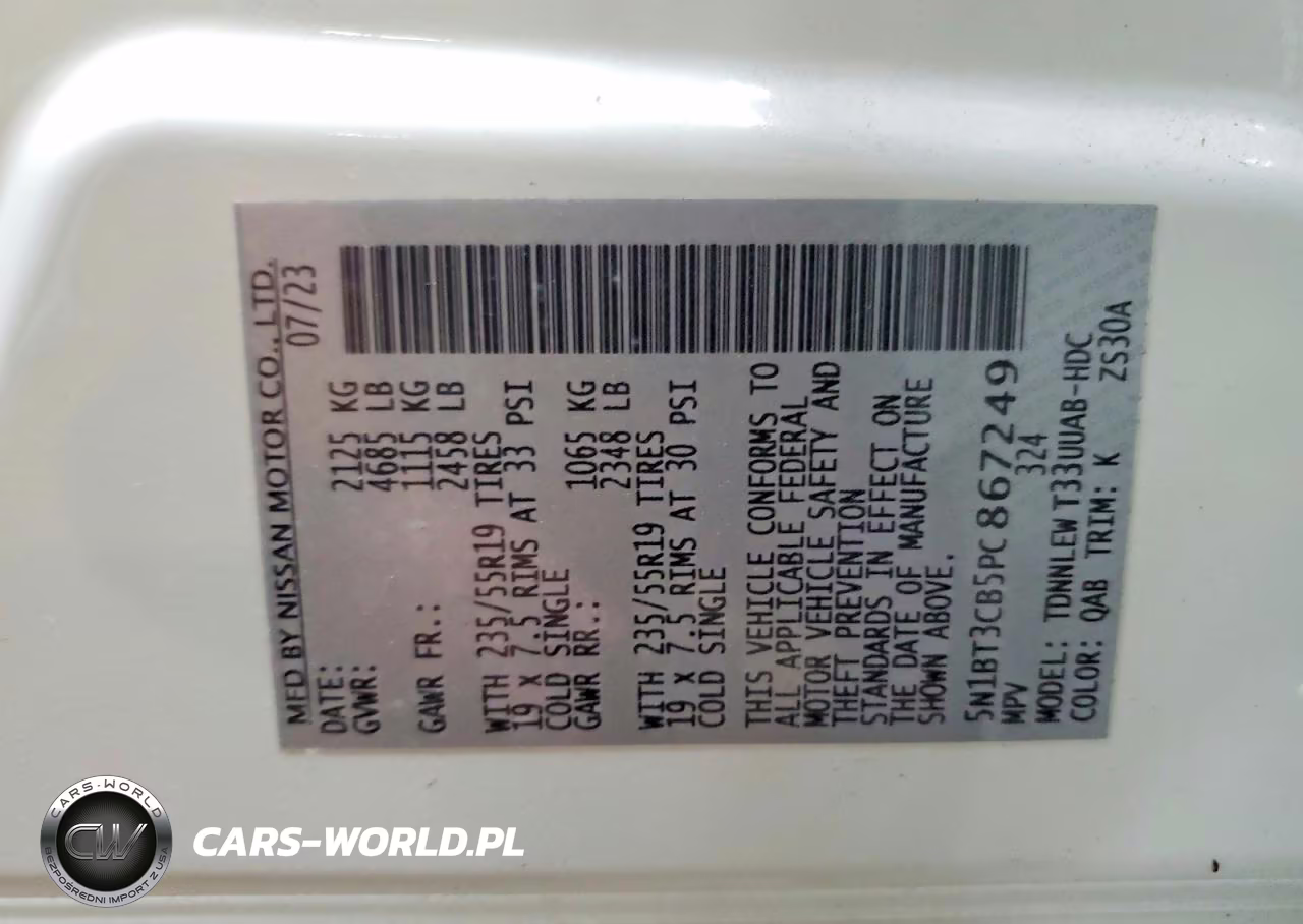 2023 Nissan Rogue Sl VIN:5N1BT3CB5PC867249 - 13
