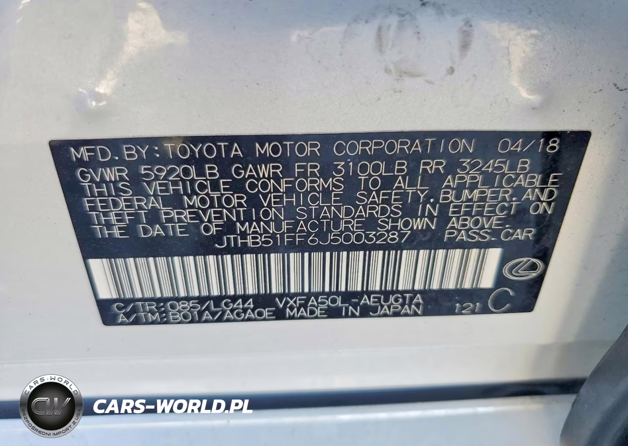 2018 Lexus Ls 500 Base VIN:JTHB51FF6J5003287 - 12