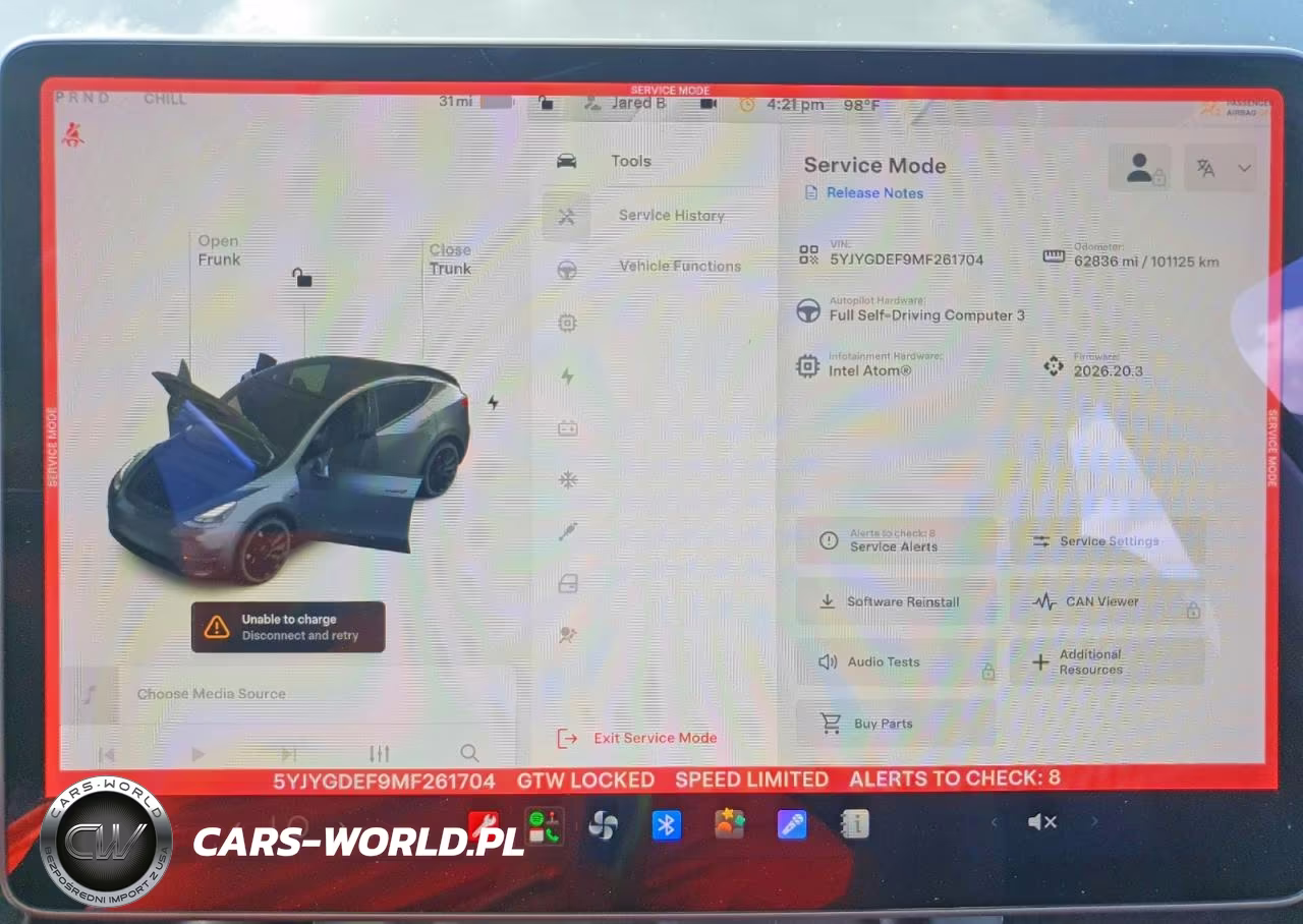 2021 Tesla Model Y VIN:5YJYGDEF9MF261704 - 9