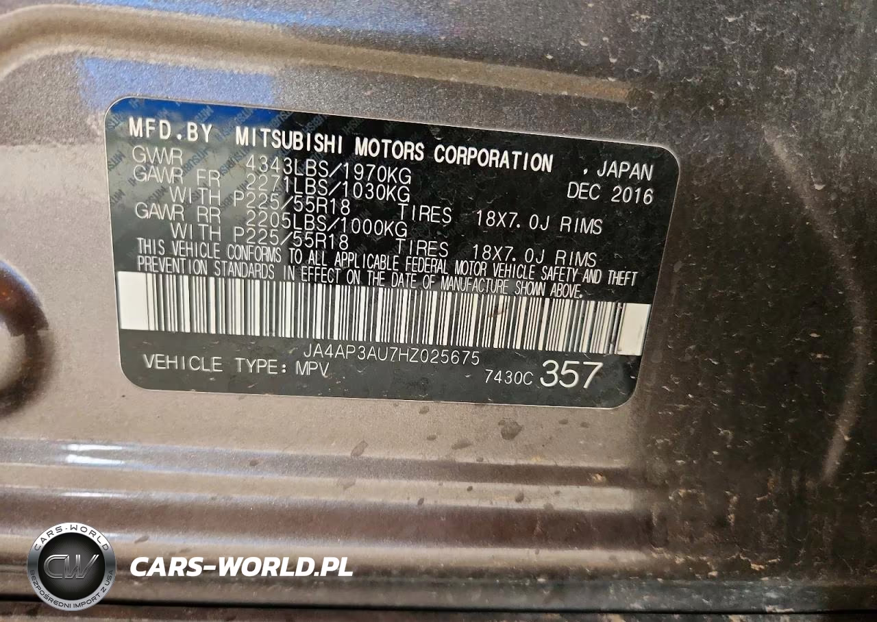 2017 Mitsubishi Outlander Sport Es VIN:JA4AP3AU7HZ025675 - 12