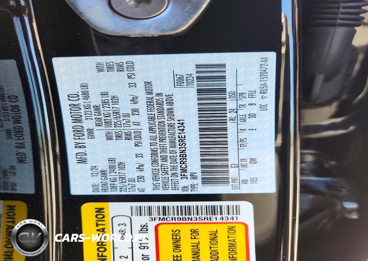 2025 Ford Bronco Sport Big Bend VIN:3FMCR9BN3SRE14341 - 13
