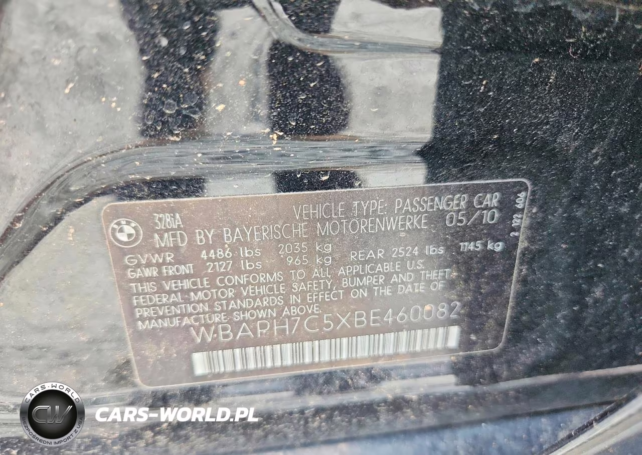 2011 BMW 328 I VIN:WBAPH7C5XBE460082 - 12