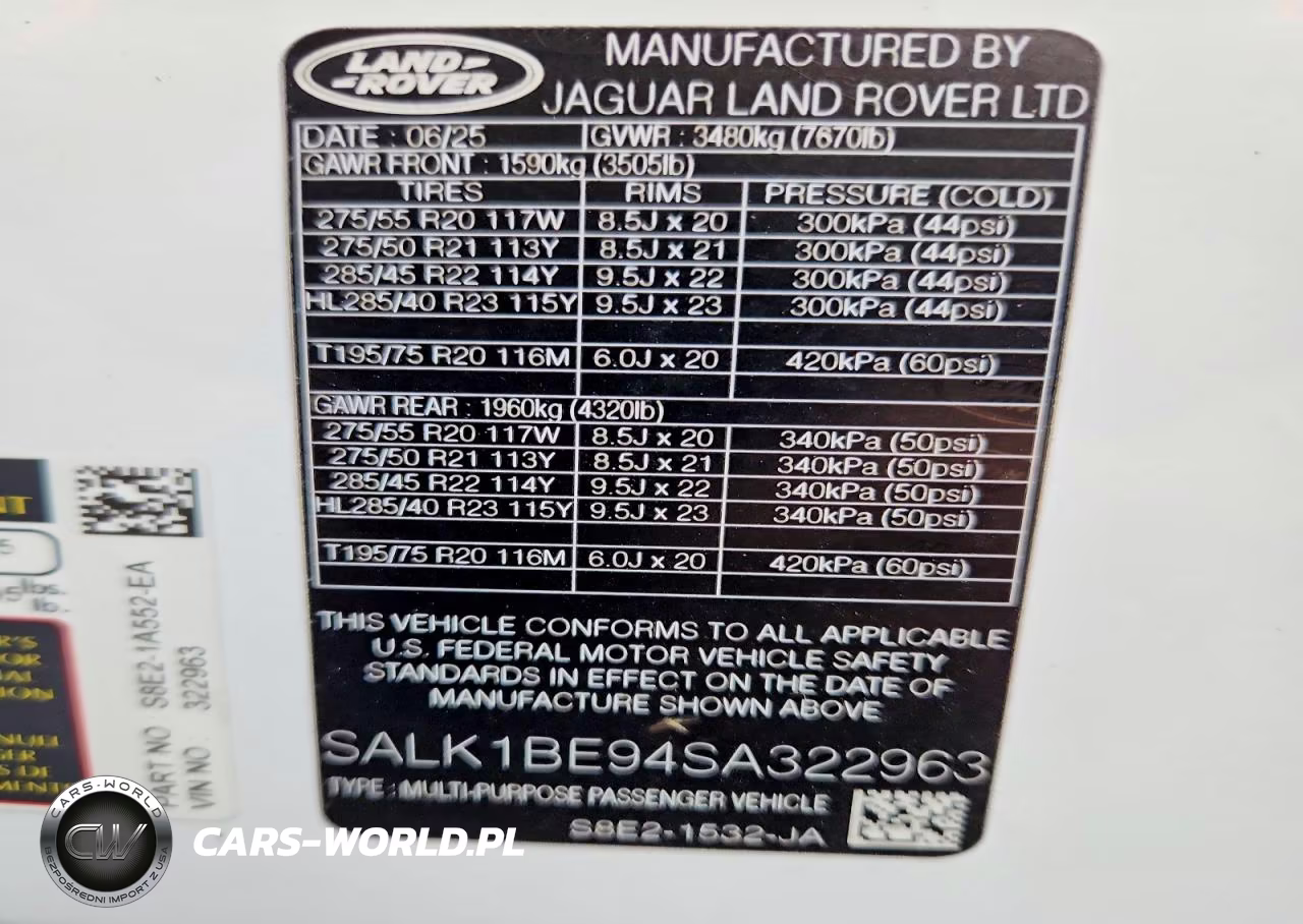 2025 Land Rover Range Rover Autobiography VIN:SALK1BE94SA322963 - 13