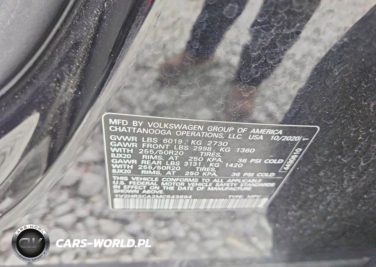 2021 Volkswagen Atlas VIN:1V2HR2CA2MC543894 - 13