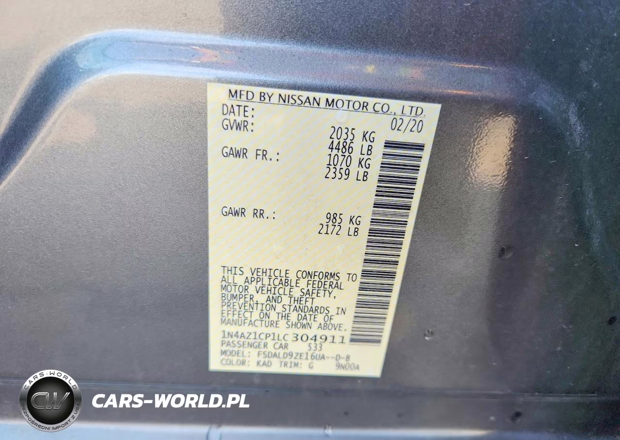 2020 Nissan Leaf Sv VIN:1N4AZ1CP1LC304911 - 12