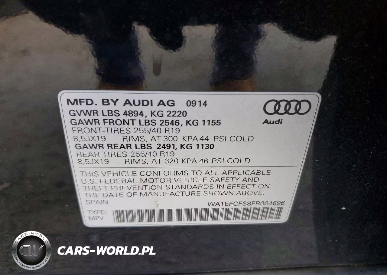 2015 Audi Q3 Premium Plus VIN:WA1EFCFS8FR004696 - 13