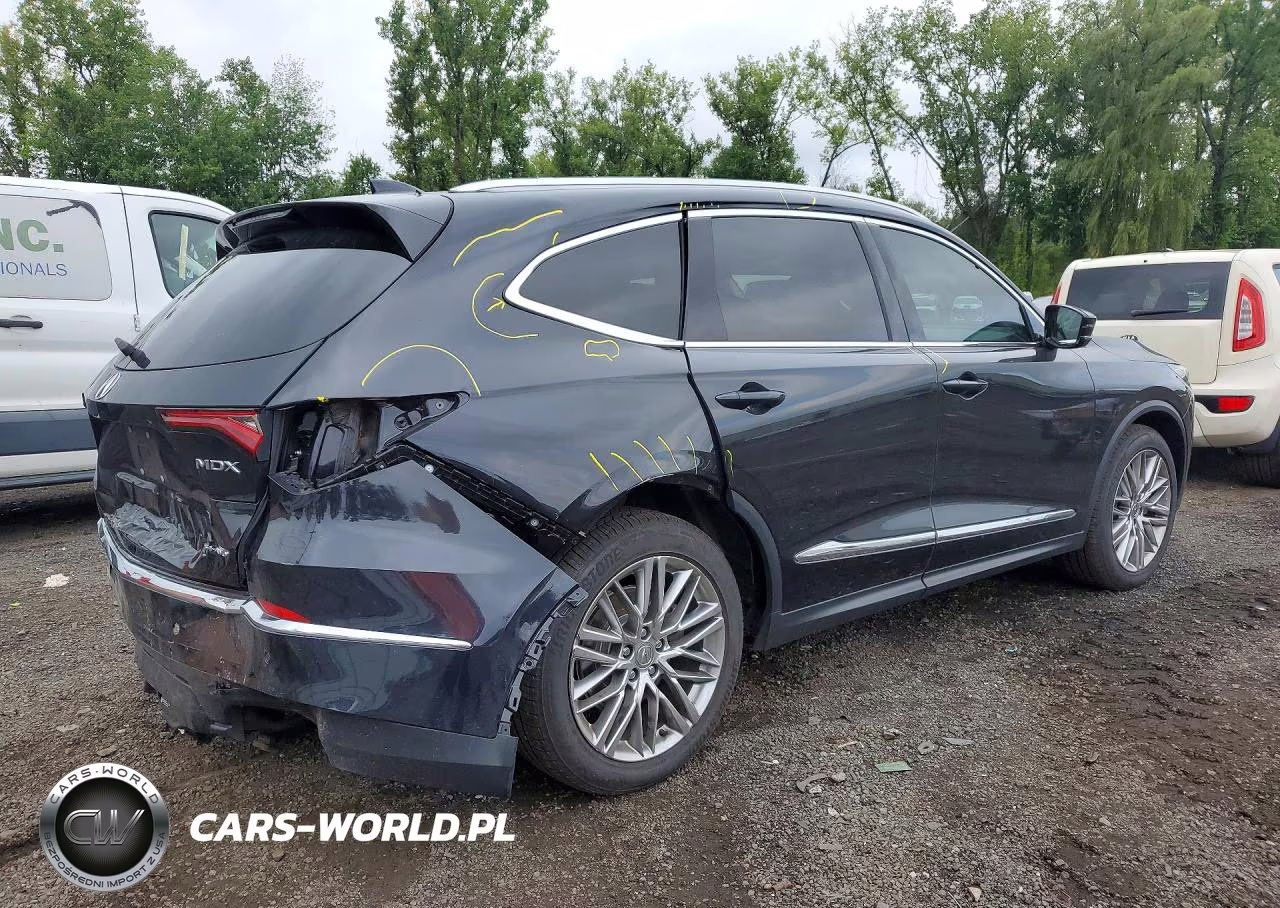 2022 Acura Mdx Advance VIN:5J8YE1H81NL004666 - 3