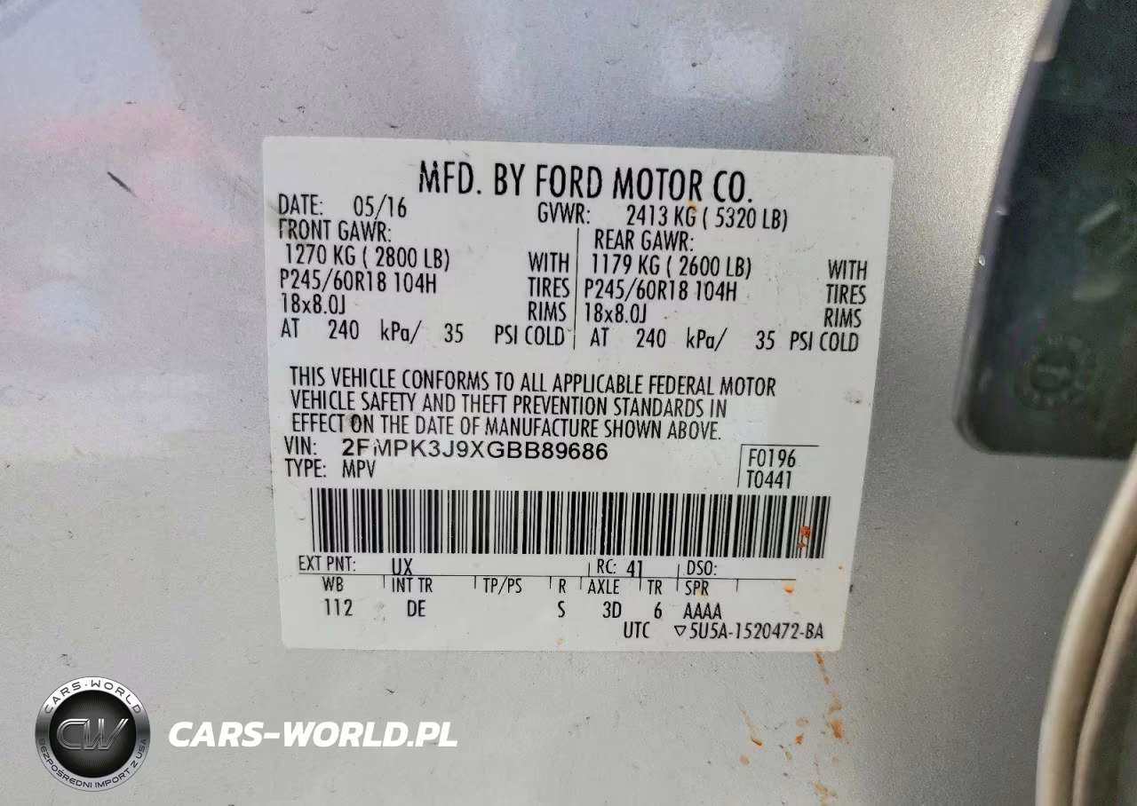 2016 Ford Edge Sel VIN:2FMPK3J9XGBB89686 - 13
