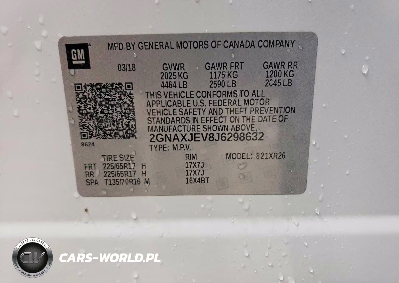 2018 Chevrolet Equinox Lt VIN:2GNAXJEV8J6298632 - 12