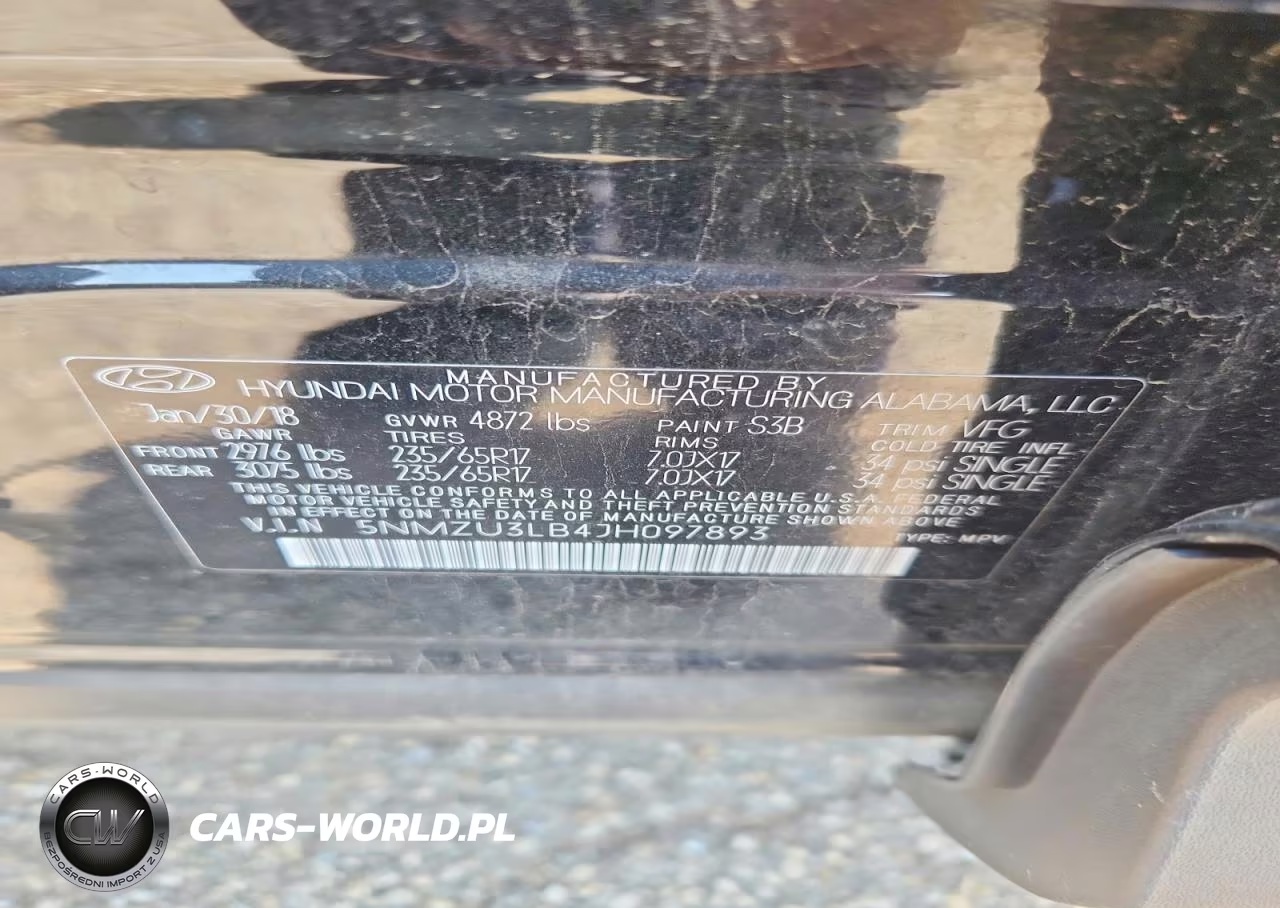 2018 Hyundai Santa Fe Sport 2.4L VIN:5NMZU3LB4JH097893 - 13