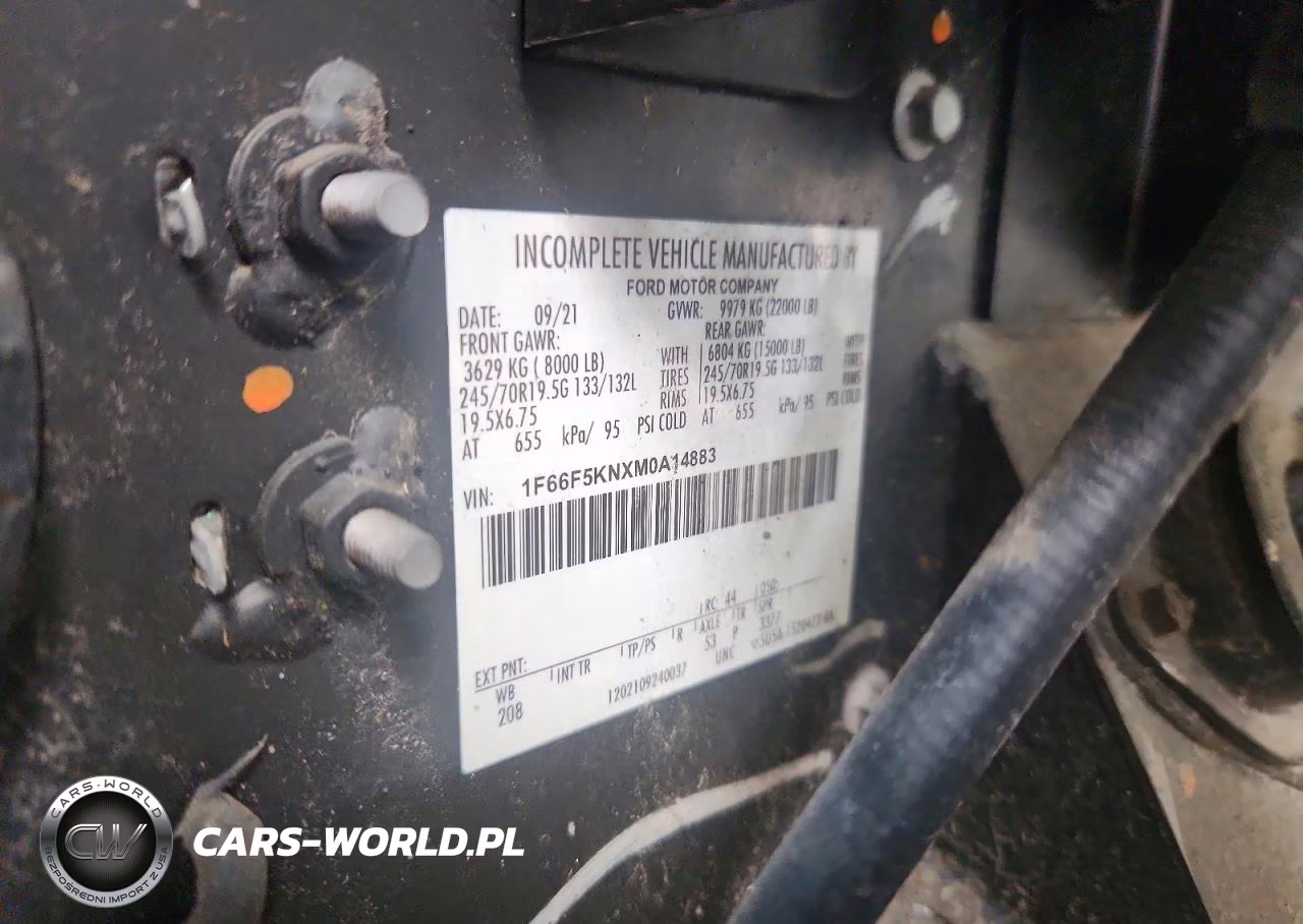 2021 Ford F59 - Delivery Truck VIN:1F66F5KNXM0A14883 - 13