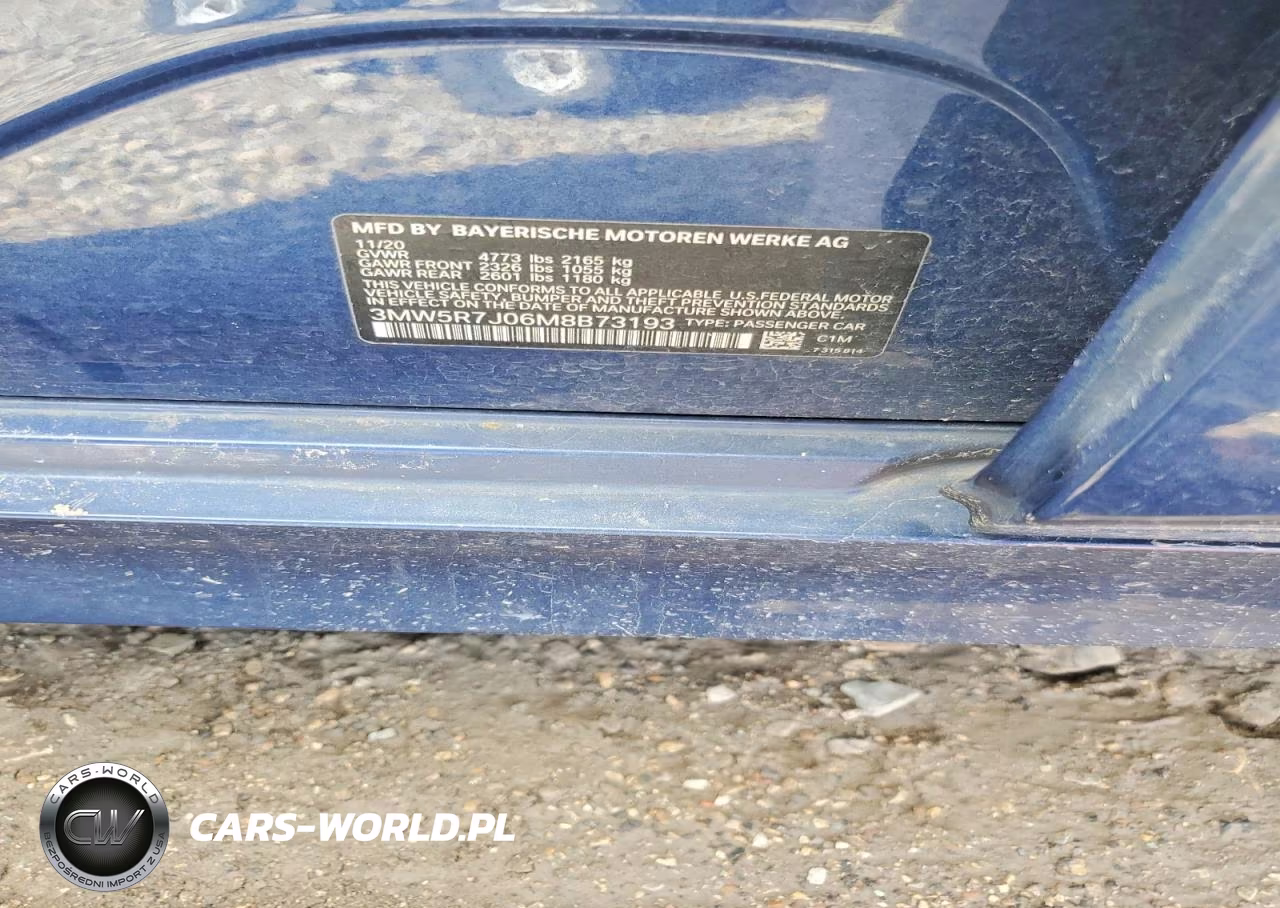 2021 BMW 330Xi VIN:3MW5R7J06M8B73193 - 12