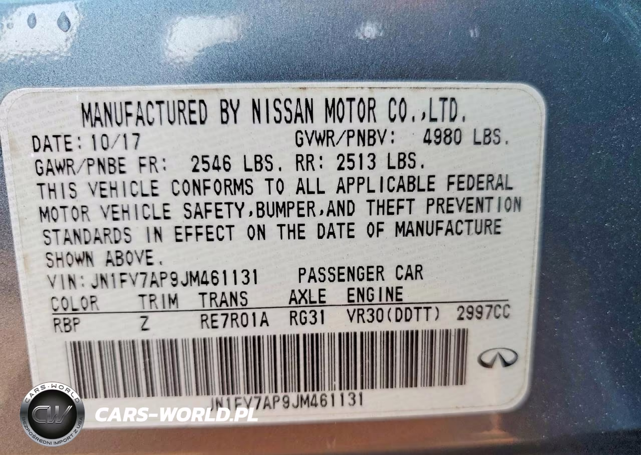 2018 Infiniti Q50 Red Sport 400 VIN:JN1FV7AP9JM461131 - 12