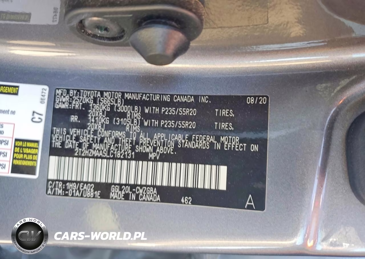 2020 Lexus Rx 350 VIN:2T2HZMAA5LC182131 - 12
