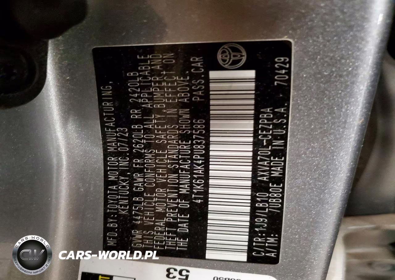 2023 Toyota Camry Xse VIN:4T1K61AK4PU837586 - 12