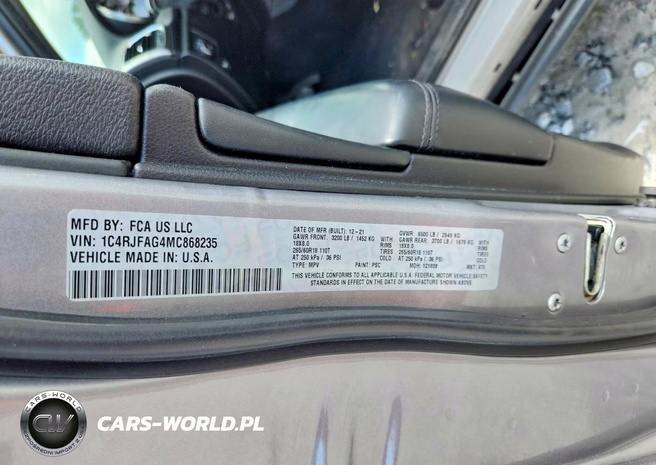 2021 Jeep Grand Cherokee Laredo VIN:1C4RJFAG4MC868235 - 14