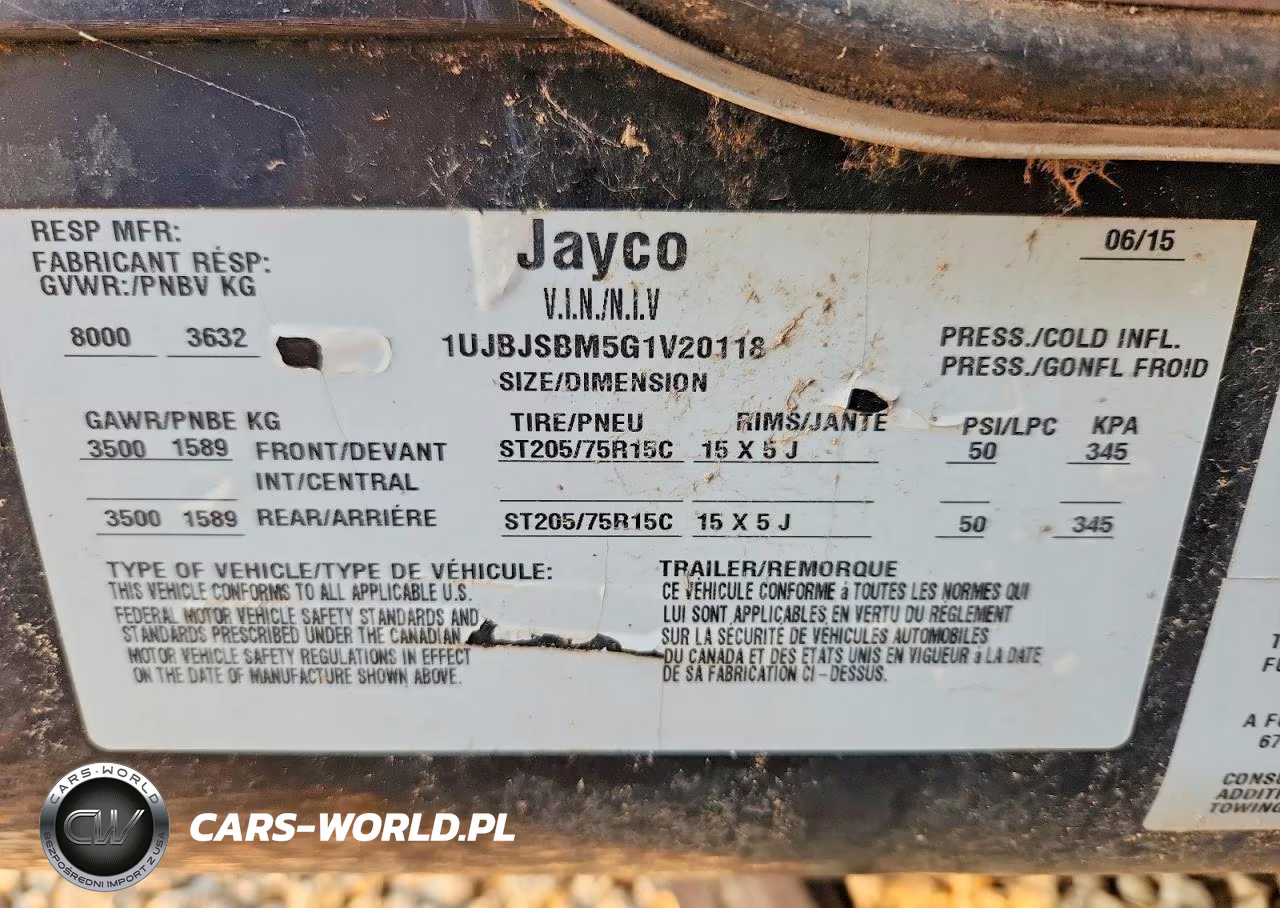 2016 Jayco Octane Camper VIN:1UJBJSBM5G1V20118 - 10