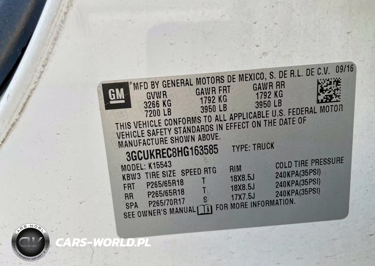 2017 Chevrolet Silverado K1500 Lt VIN:3GCUKREC8HG163585 - 10