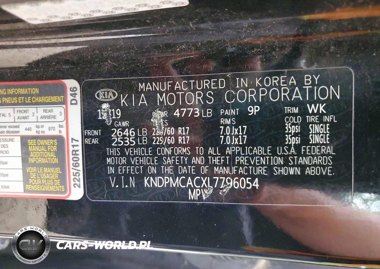 2020 Kia Sportage Lx VIN:KNDPMCACXL7796054 - 13