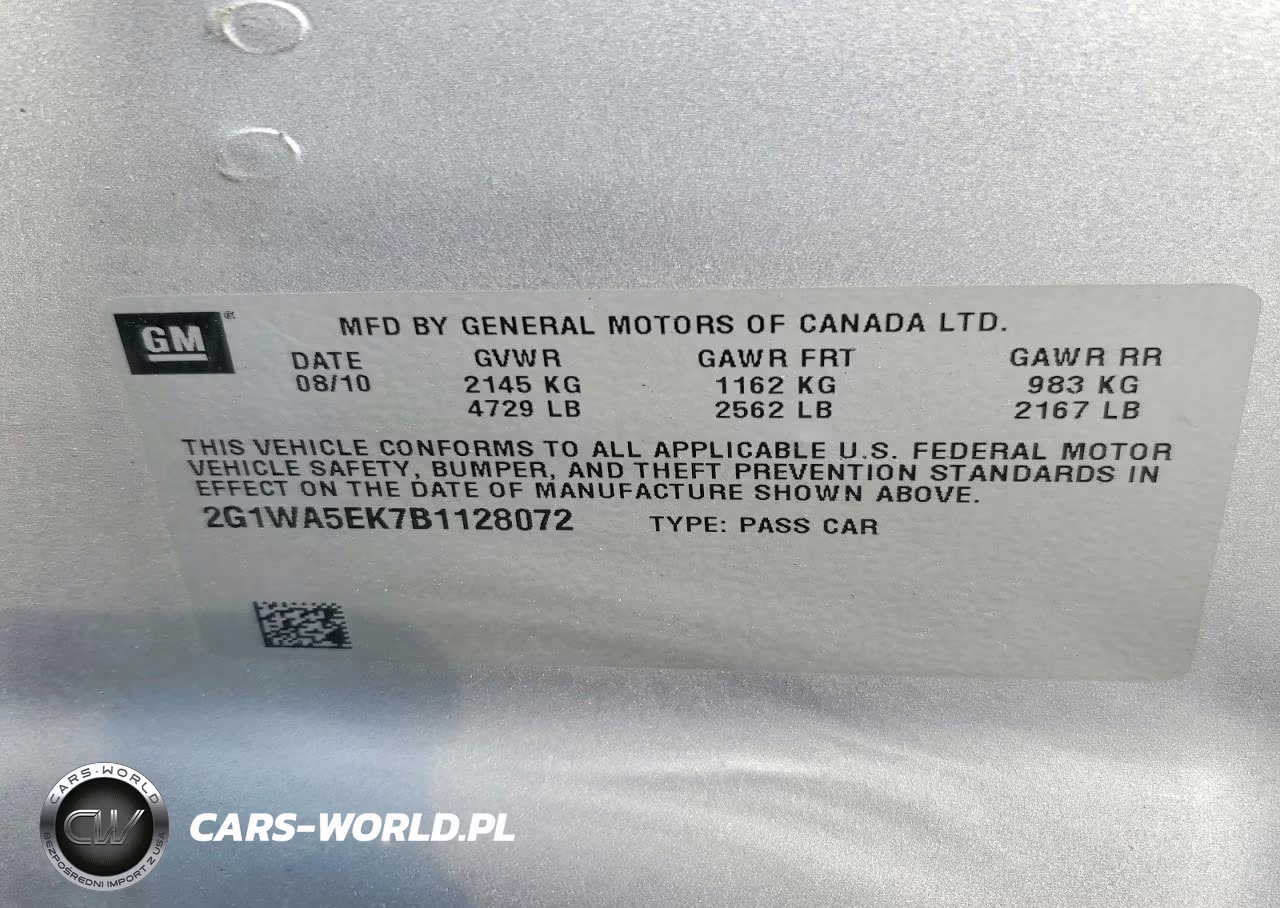 2011 Chevrolet Impala Ls VIN:2G1WA5EK7B1128072 - 12