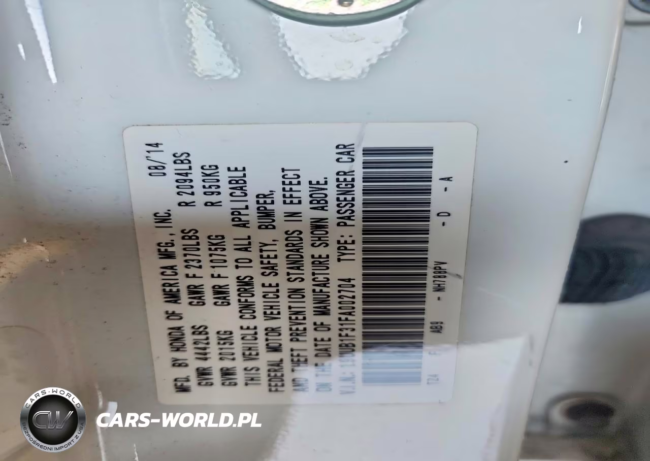 2015 Acura Tlx VIN:19UUB1F31FA002704 - 12