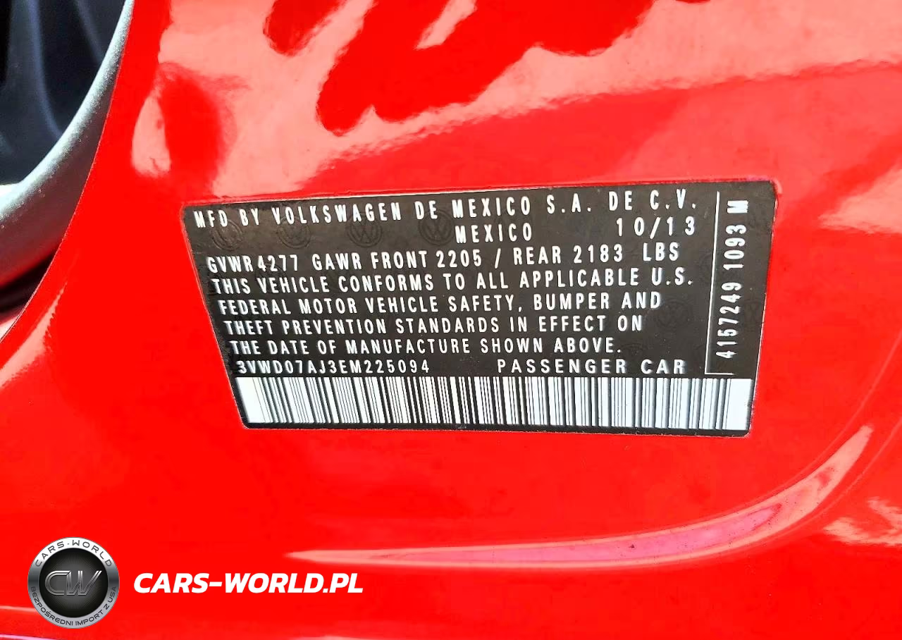 2014 Volkswagen Jetta Se VIN:3VWD07AJ3EM225094 - 12
