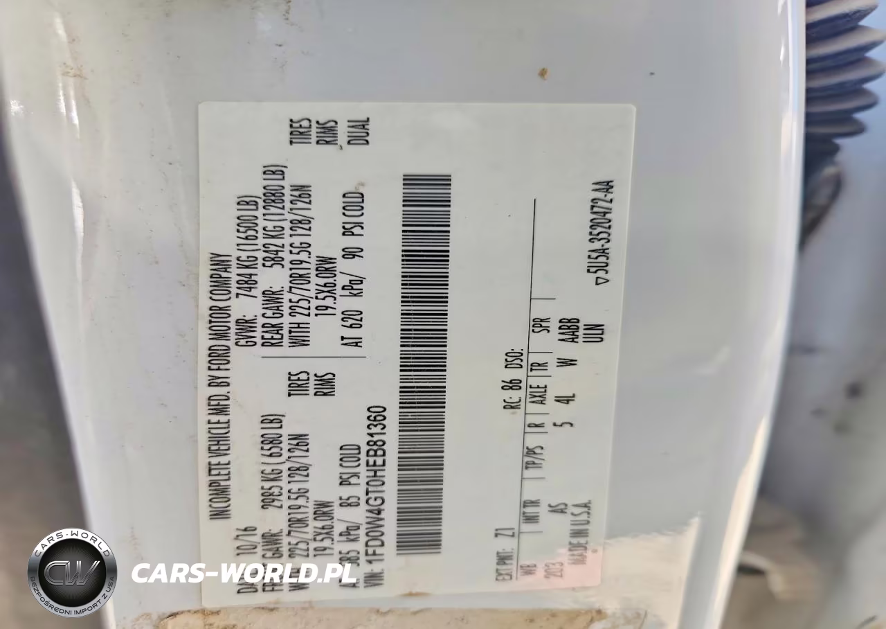 2017 Ford F450 Super Duty VIN:1FD0W4GT0HEB81360 - 12