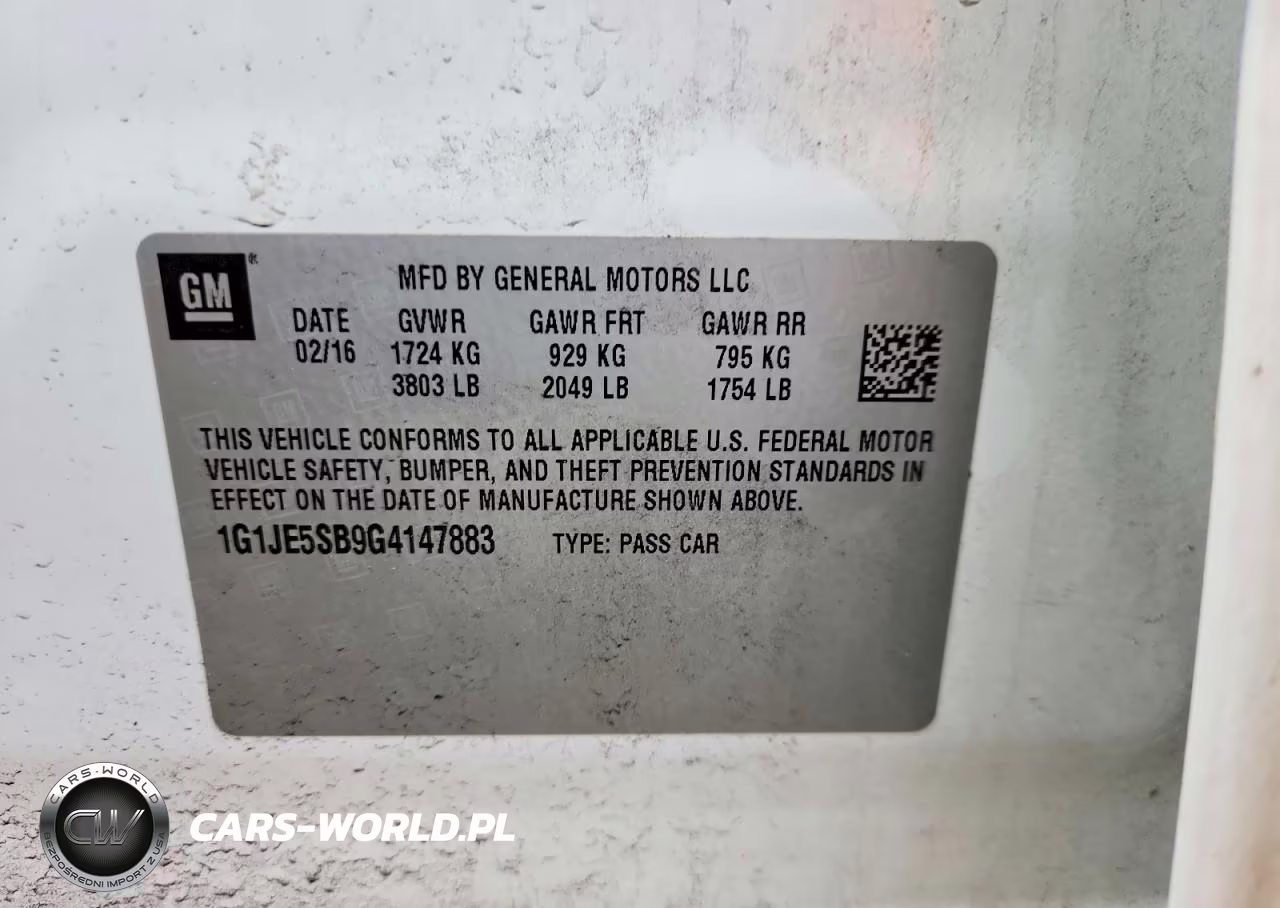 2016 Chevrolet Sonic Ltz VIN:1G1JE5SB9G4147883 - 12