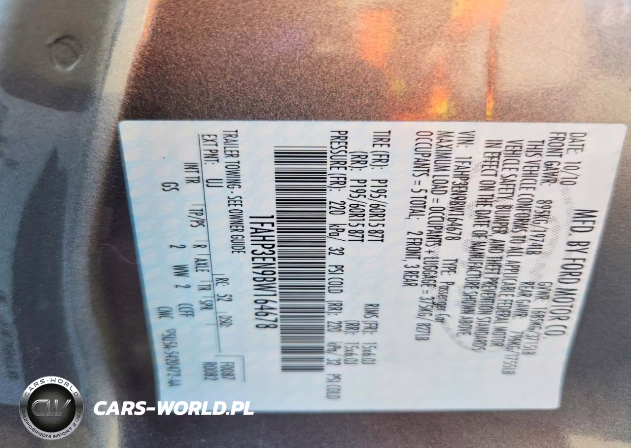 2011 Ford Focus S VIN:1FAHP3EN9BW164678 - 12