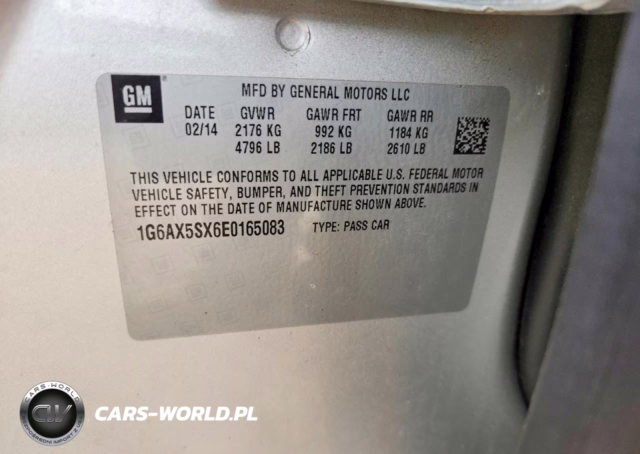 2014 Cadillac Cts Luxury Collection VIN:1G6AX5SX6E0165083 - 12