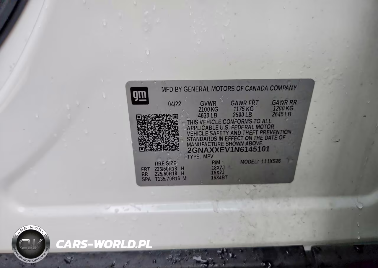 2022 Chevrolet Equinox Premier VIN:2GNAXXEV1N6145101 - 13