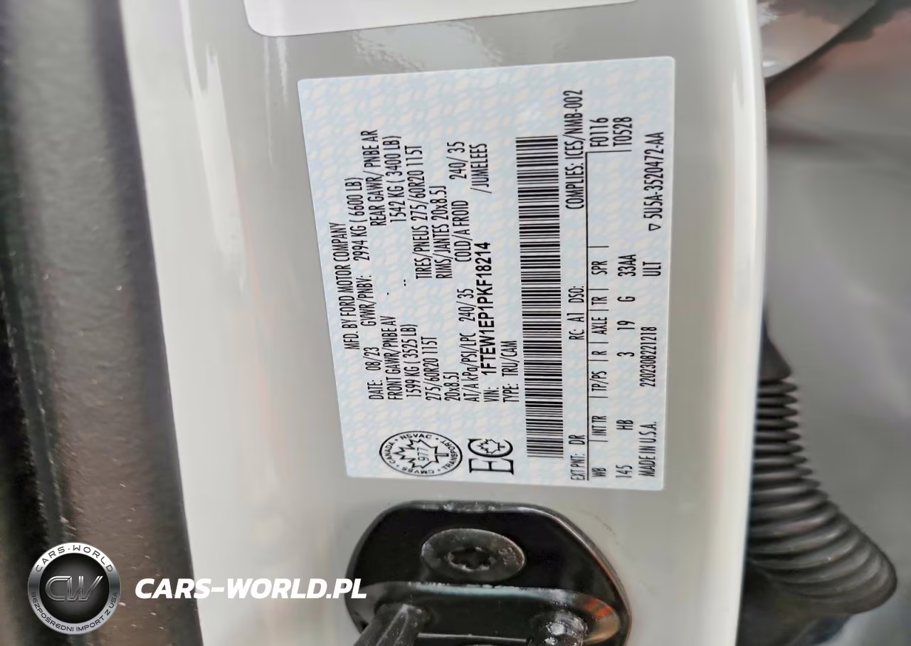 2023 Ford F150 Supercrew VIN:1FTEW1EP1PKF18214 - 13